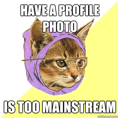 Have a Profile Photo Is Too Mainstream  Hipster Kitty