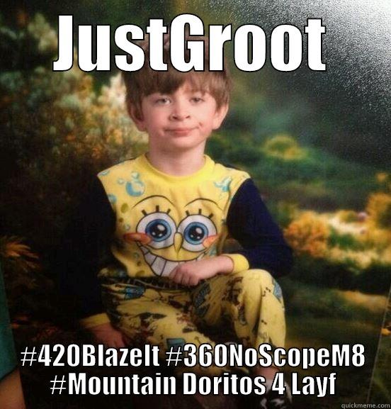 JUST GROOT M8 - JUSTGROOT #420BLAZEIT #360NOSCOPEM8 #MOUNTAIN DORITOS 4 LAYF Misc