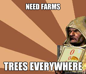 Need farms trees everywhere - Need farms trees everywhere  stronghold crusader