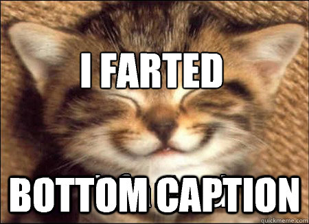 I farted
 Bottom caption - I farted
 Bottom caption  Misc