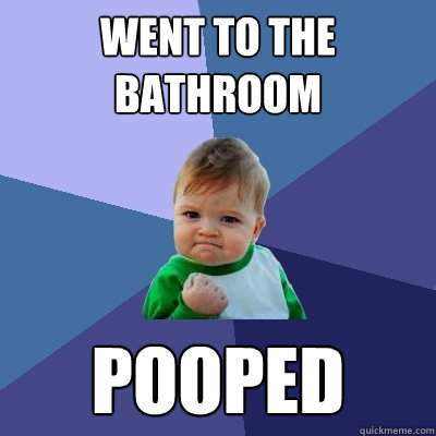 Went to the bathroom pooped - Went to the bathroom pooped  Success Kid