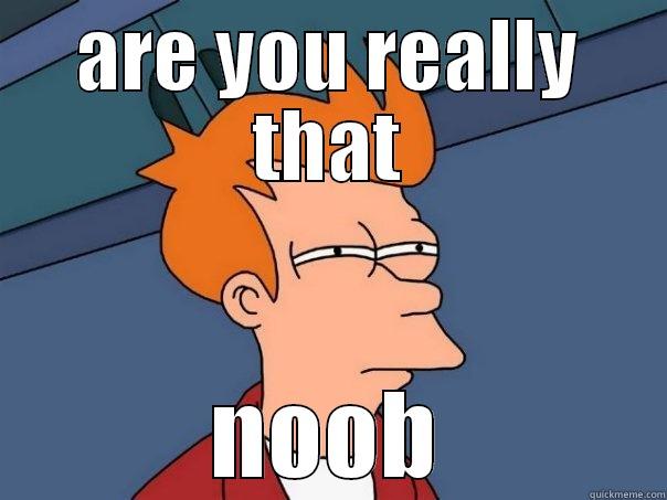 ARE YOU REALLY THAT NOOB Futurama Fry