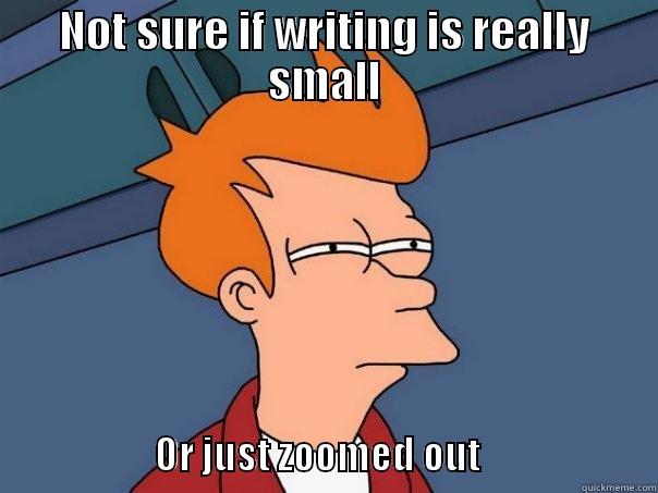 NOT SURE IF WRITING IS REALLY SMALL                                                                                                                                                                                                                                                                 Futurama Fry