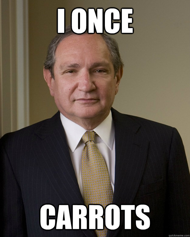 I once carrots  George friedman