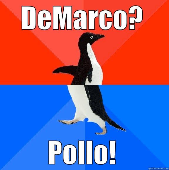 FFL Team Logo - DEMARCO? POLLO! Socially Awesome Awkward Penguin