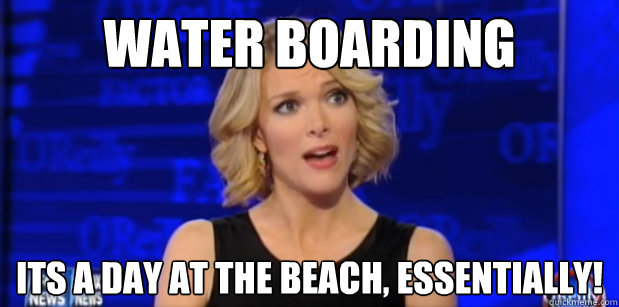 water boarding Its a day at the beach, essentially!  Megyn Kelly