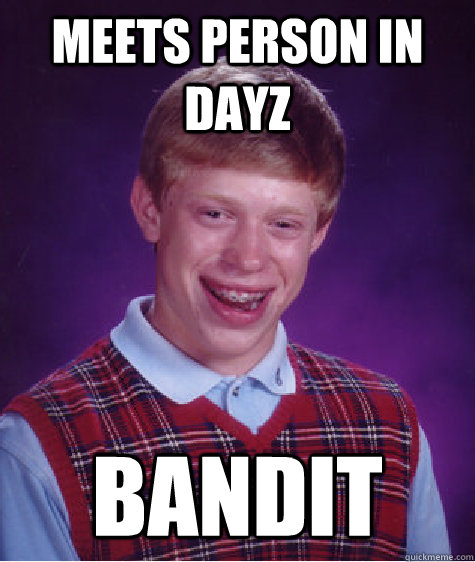 Meets person in dayZ Bandit  Bad Luck Brian