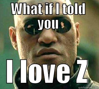 <3 Z - WHAT IF I TOLD YOU I LOVE Z Matrix Morpheus