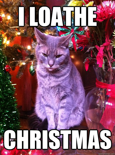 I Loathe christmas - I Loathe christmas  Ticked Off Tabby