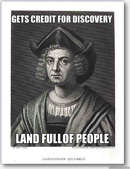 Gets Credit for Discovery Land full of people  