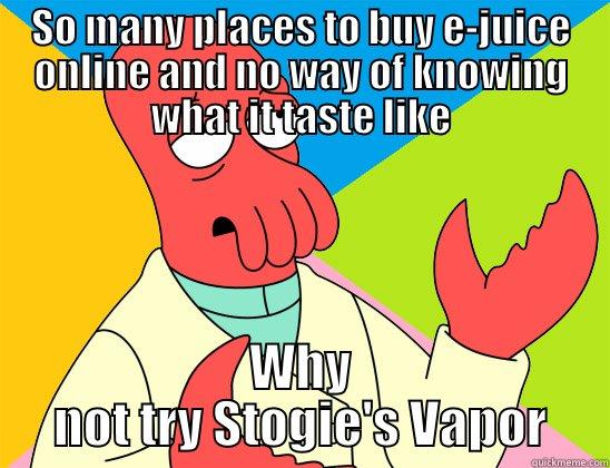 Stogie's Zoidberg - SO MANY PLACES TO BUY E-JUICE ONLINE AND NO WAY OF KNOWING WHAT IT TASTE LIKE WHY NOT TRY STOGIE'S VAPOR Futurama Zoidberg 