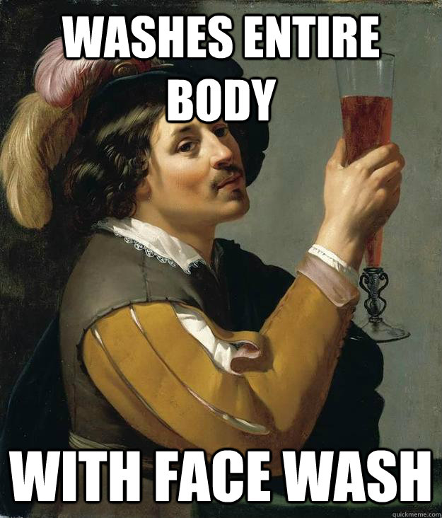 Washes entire body With face wash - Washes entire body With face wash  Mildy Extravagant man