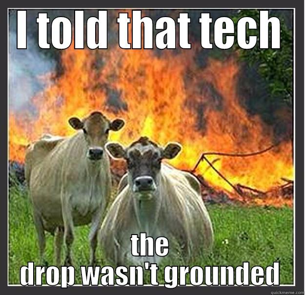 Creepy Racoon - I TOLD THAT TECH THE DROP WASN'T GROUNDED Evil cows