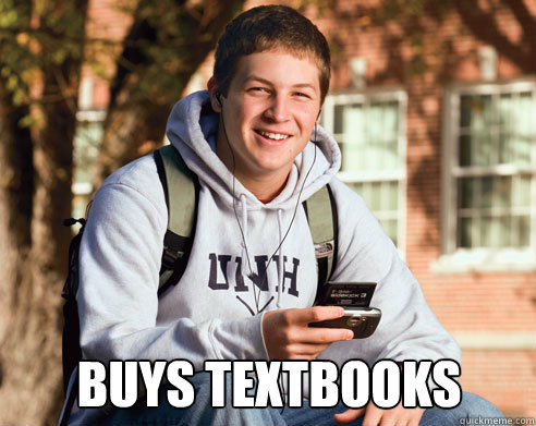  Buys Textbooks  College Freshman