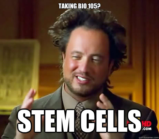 Taking BIO 105? Stem Cells  Ancient Aliens