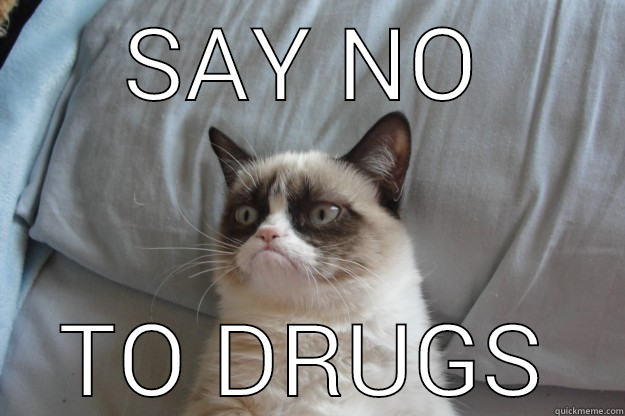 SAY NO TO DRUGS Grumpy Cat