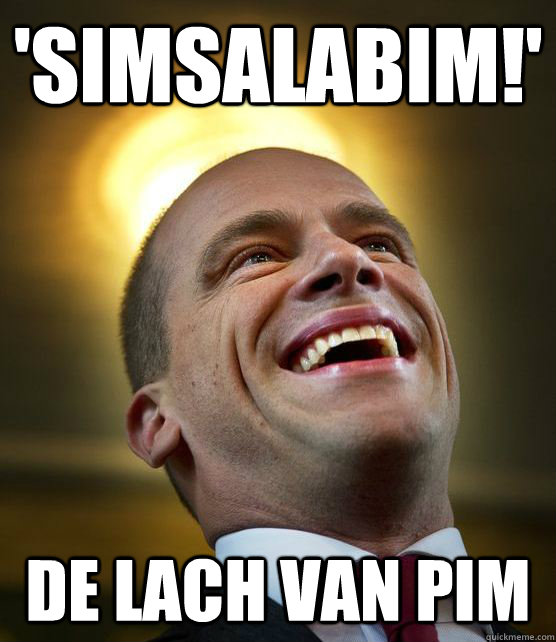 'Simsalabim!' de lach van pim  Saint Samson