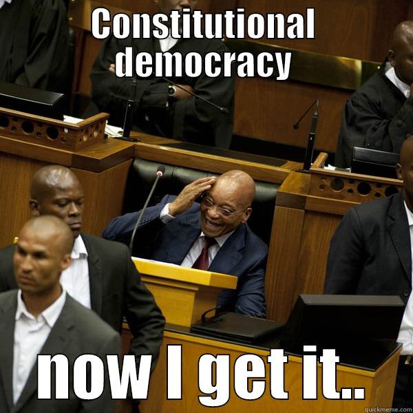 Zuma Laughs - CONSTITUTIONAL DEMOCRACY NOW I GET IT.. Misc