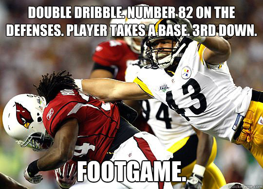 Double dribble. Number 82 on the defenses. player takes a base. 3rd down. footgame. - Double dribble. Number 82 on the defenses. player takes a base. 3rd down. footgame.  FOOTGAME.