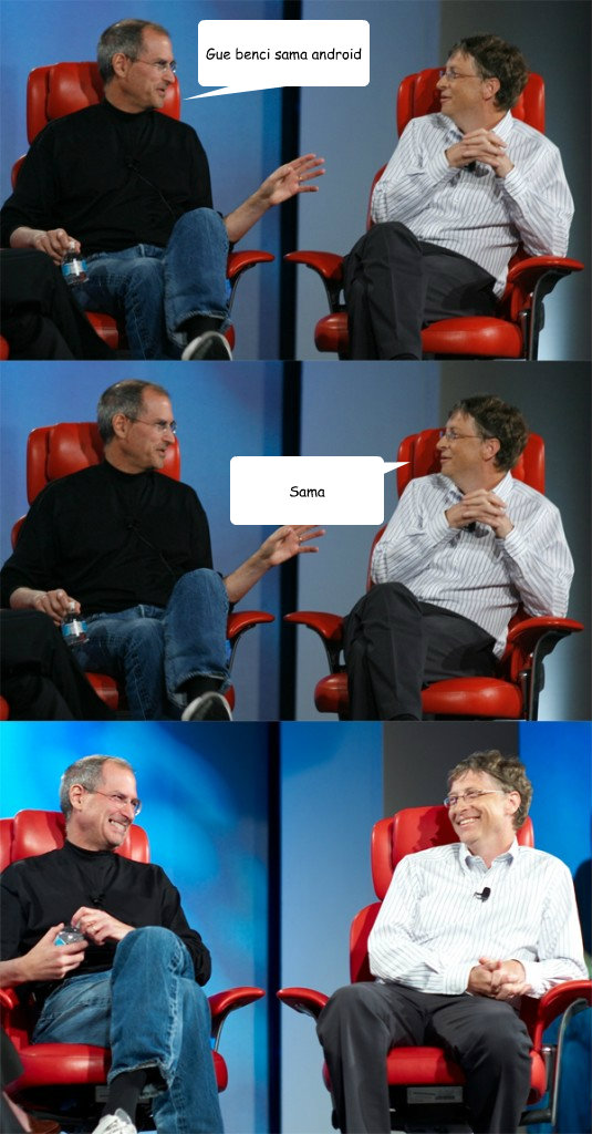 Gue benci sama android Sama  Steve Jobs vs Bill Gates