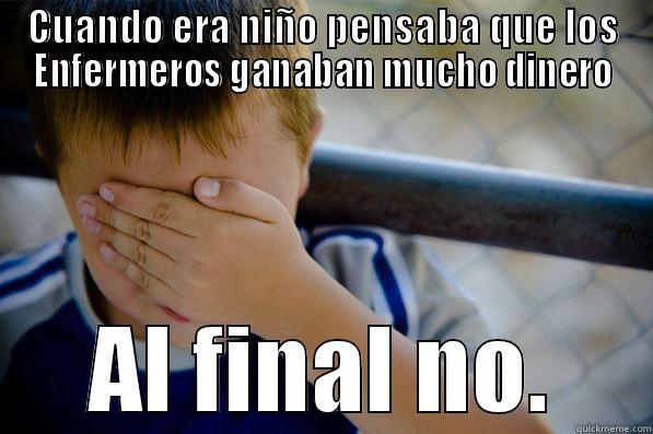 enfermero niño - CUANDO ERA NIÑO PENSABA QUE LOS ENFERMEROS GANABAN MUCHO DINERO AL FINAL NO. Confession kid