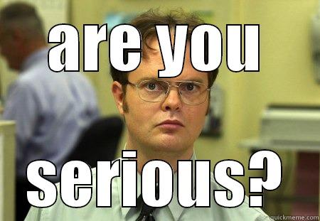 are you serios? - ARE YOU SERIOUS? Schrute