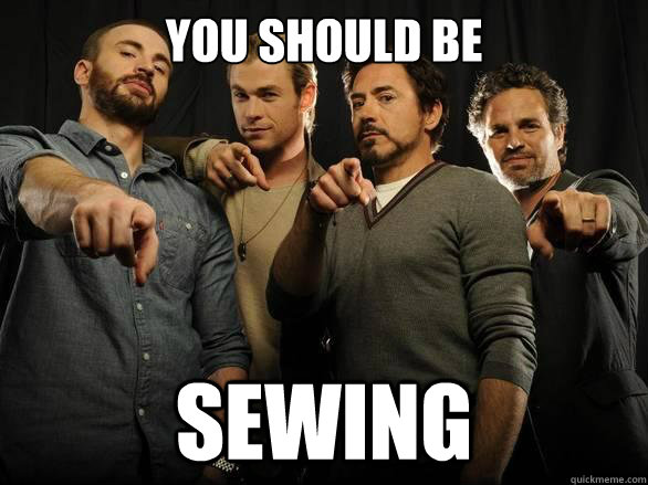 YOU SHOULD BE sewing - YOU SHOULD BE sewing  Avengers