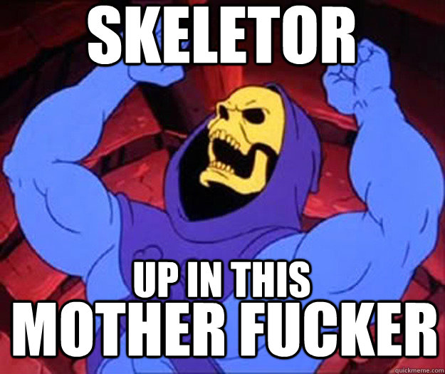 SKELEtor up in this mother fucker - SKELEtor up in this mother fucker  Derisive Skeletor