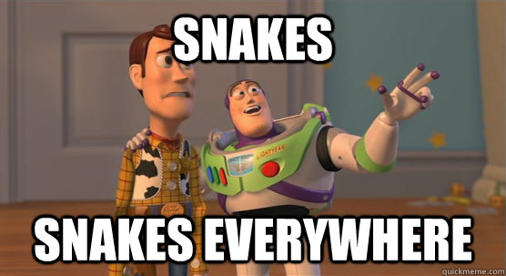 Snakes Snakes everywhere  Toy Story Everywhere