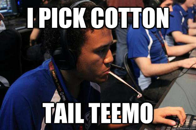 i pick cotton tail teemo - i pick cotton tail teemo  successful black gamer