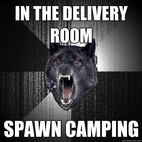 in the delivery room spawn camping  Insanity Wolf