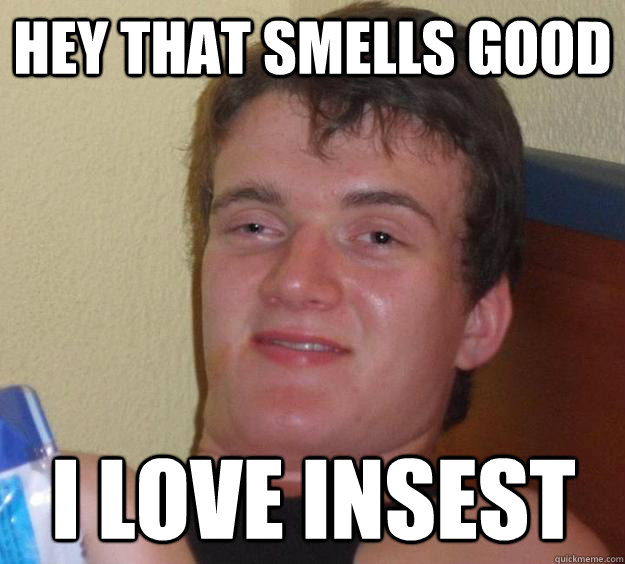 hey that smells good I love insest - hey that smells good I love insest  10 Guy