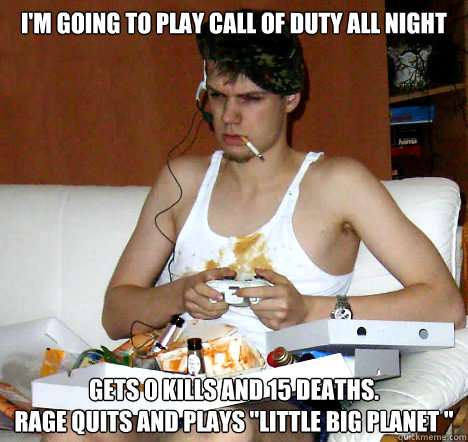 Call of Duty Rage Quit PS3 gets smashed on Make a GIF