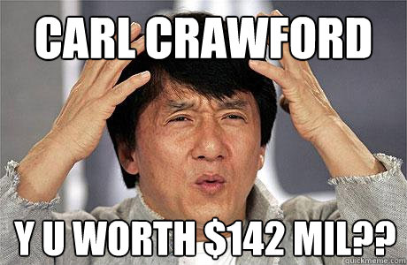 CARL CRAWFORD Y U WORTH $142 MIL?? - CARL CRAWFORD Y U WORTH $142 MIL??  EPIC JACKIE CHAN