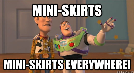 mini-skirts mini-skirts everywhere!  Toy Story Everywhere