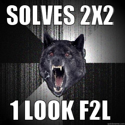 SOLVES 2X2 1 LOOK F2L - SOLVES 2X2 1 LOOK F2L Insanity Wolf