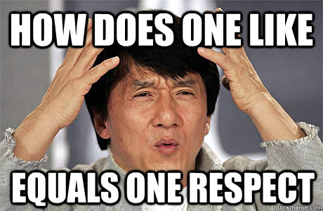 how does one like equals one respect  EPIC JACKIE CHAN