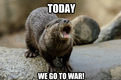 Today We go to war! - Today We go to war!  War otter