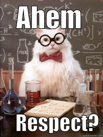 AHEM      RESPECT? Chemistry Cat