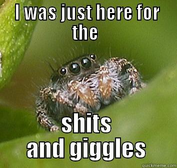 Suck The Dddddddd - I WAS JUST HERE FOR THE  SHITS AND GIGGLES Misunderstood Spider