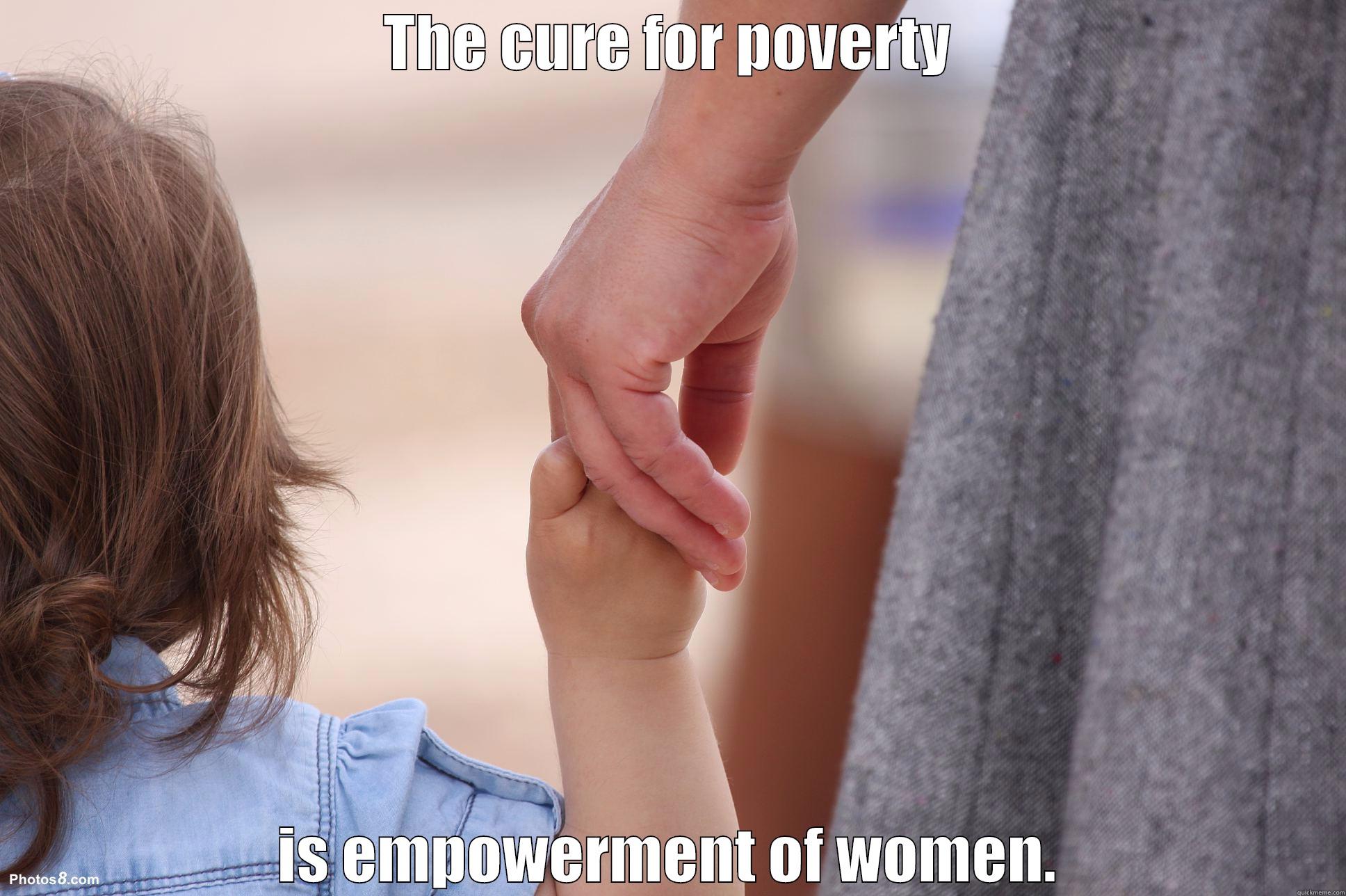 THE CURE FOR POVERTY IS EMPOWERMENT OF WOMEN. Misc