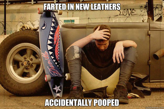 farted in new leathers accidentally pooped  