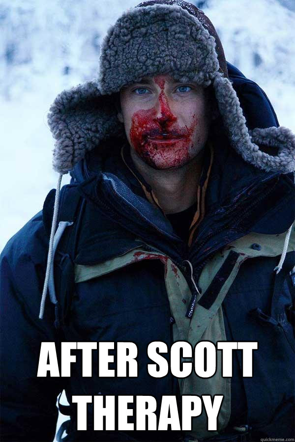  after Scott therapy -  after Scott therapy  Bear Grylls