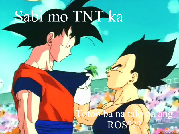 Sabi mo TNT ka Totoo ba na talo na ang ROS??? - Sabi mo TNT ka Totoo ba na talo na ang ROS???  Dragon Ball Z Polyester