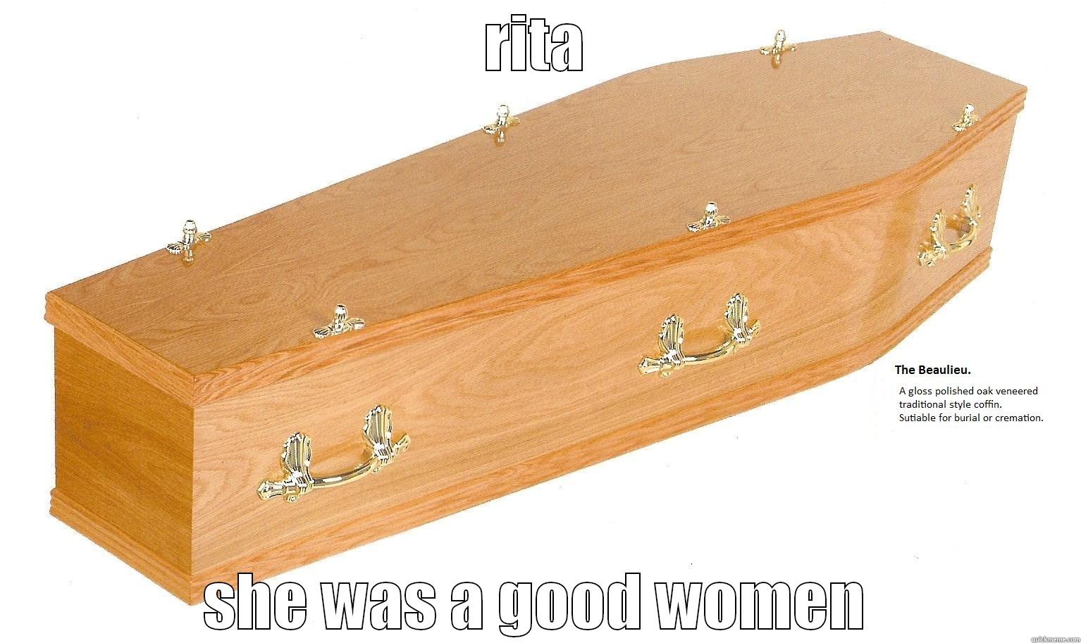 haaaaaaaaaaaaaajdfvkjbvkjfb vkjdvf - RITA SHE WAS A GOOD WOMEN Misc