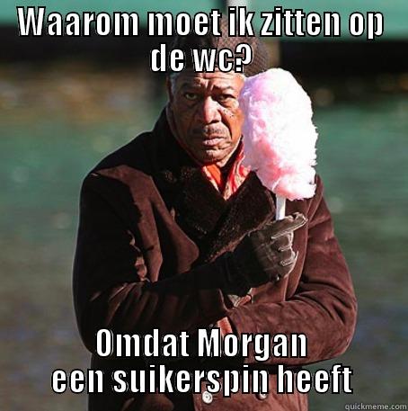 WAAROM MOET IK ZITTEN OP DE WC? OMDAT MORGAN EEN SUIKERSPIN HEEFT Misc