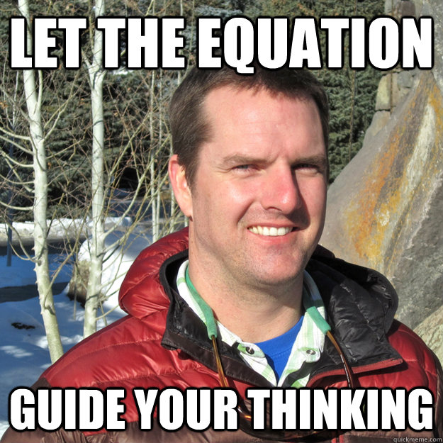 LET THE EQUATION GUIDE YOUR THINKING - LET THE EQUATION GUIDE YOUR THINKING  Scumbag Goff