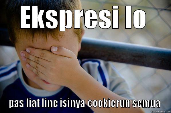 EKSPRESI LO PAS LIAT LINE ISINYA COOKIERUN SEMUA Confession kid