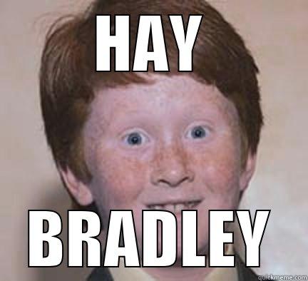 Hey Bradley - HAY BRADLEY Over Confident Ginger