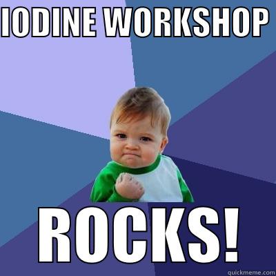 IODINE WORKSHOP   ROCKS! Success Kid